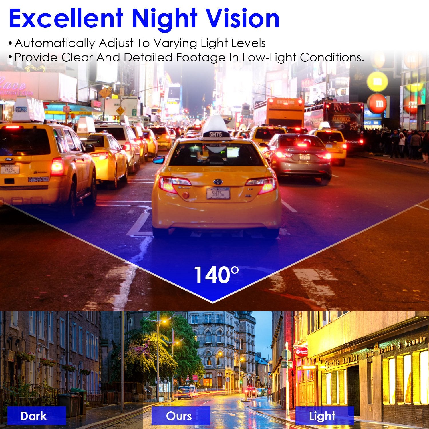 High quality 1Pc 2K HD Front Dash Cam For Car With IPS Screen Night Vision Loop Recording