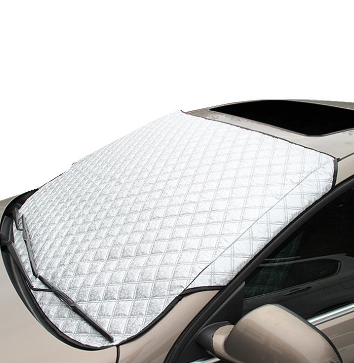 Winter front windshield antifreeze cover