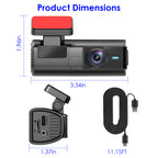 High quality 1Pc 2K HD Front Dash Cam For Car With IPS Screen Night Vision Loop Recording
