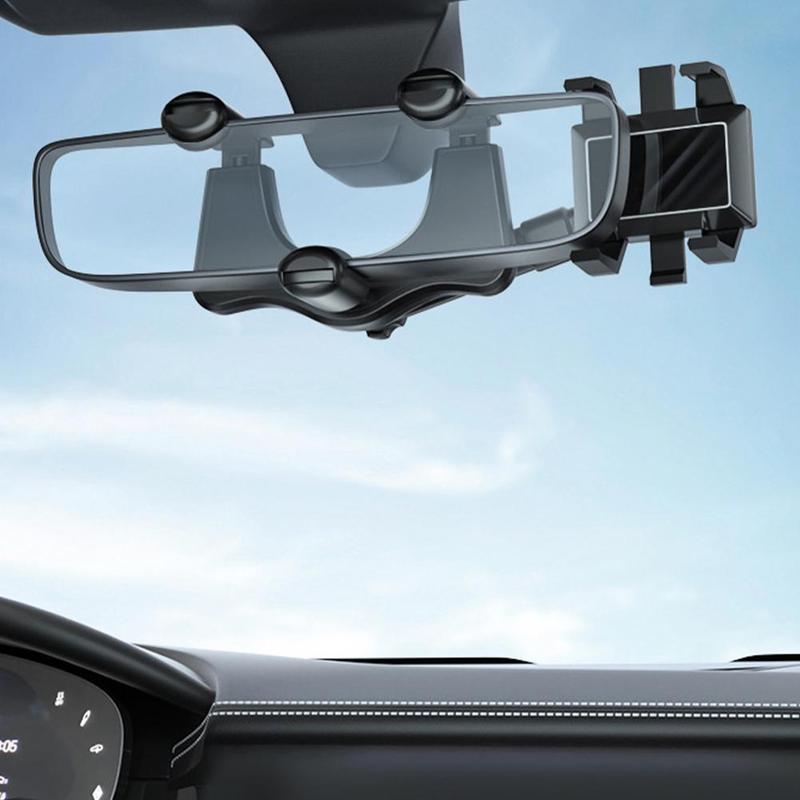 Phone Holder For Car Rotatable And Retractable, Multifunctional 360 View