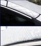Winter front windshield antifreeze cover