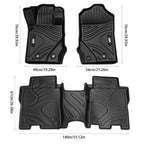 Car Floor Mats For 2021-2023 Ford Bronco 3D TPE All-Weather Full Set Interior