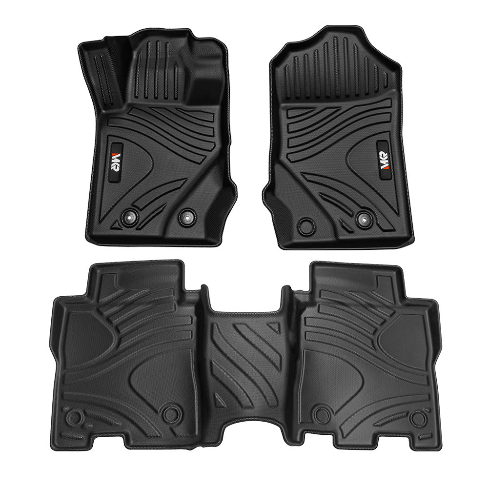 Car Floor Mats For 2021-2023 Ford Bronco 3D TPE All-Weather Full Set Interior