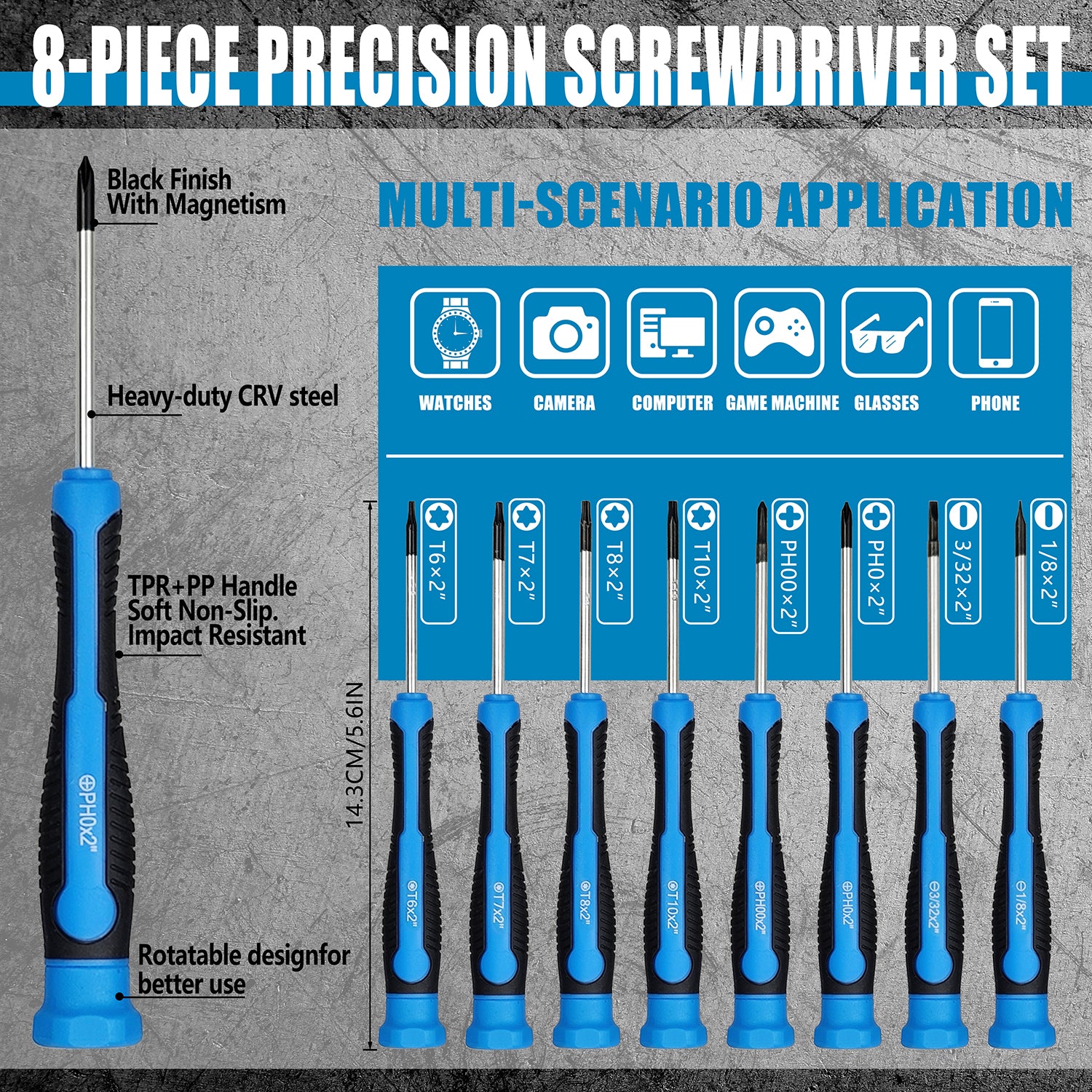 One Hundred-Piece Screwdriver Set, Home Repair Tool Kit, Automotive Repair Tools