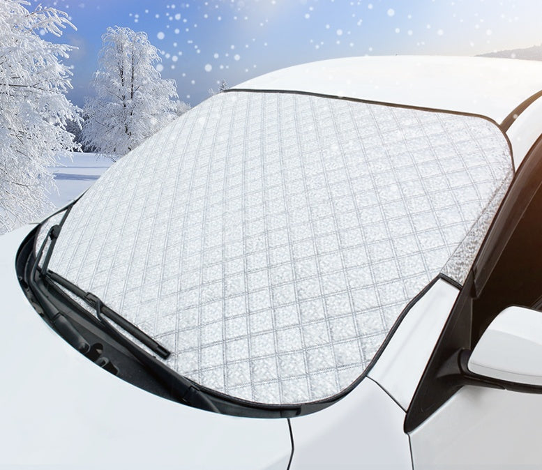 Winter front windshield antifreeze cover