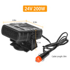 Portable Car Heater Heating Fan 2 In 1