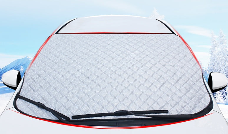 Winter front windshield antifreeze cover