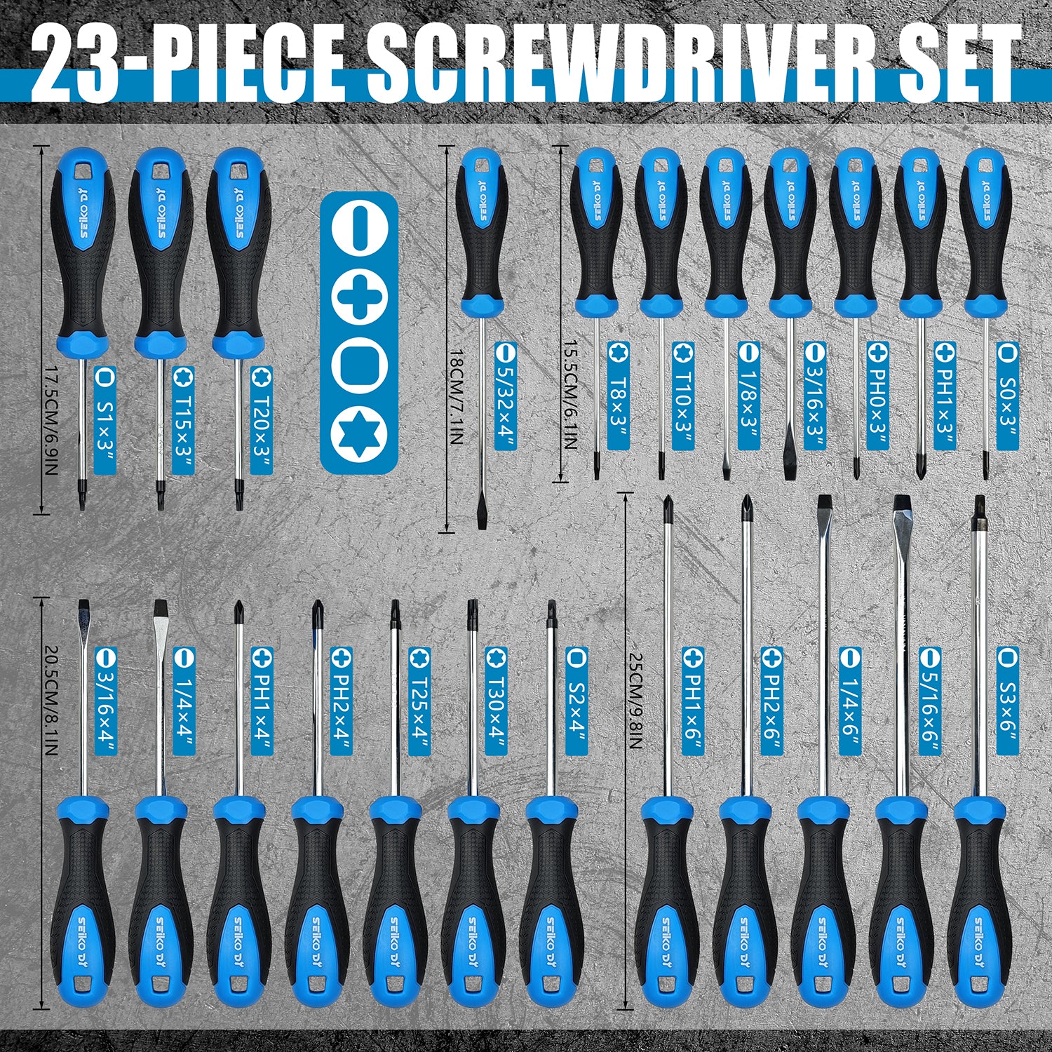 One Hundred-Piece Screwdriver Set, Home Repair Tool Kit, Automotive Repair Tools