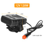 Portable Car Heater Heating Fan 2 In 1