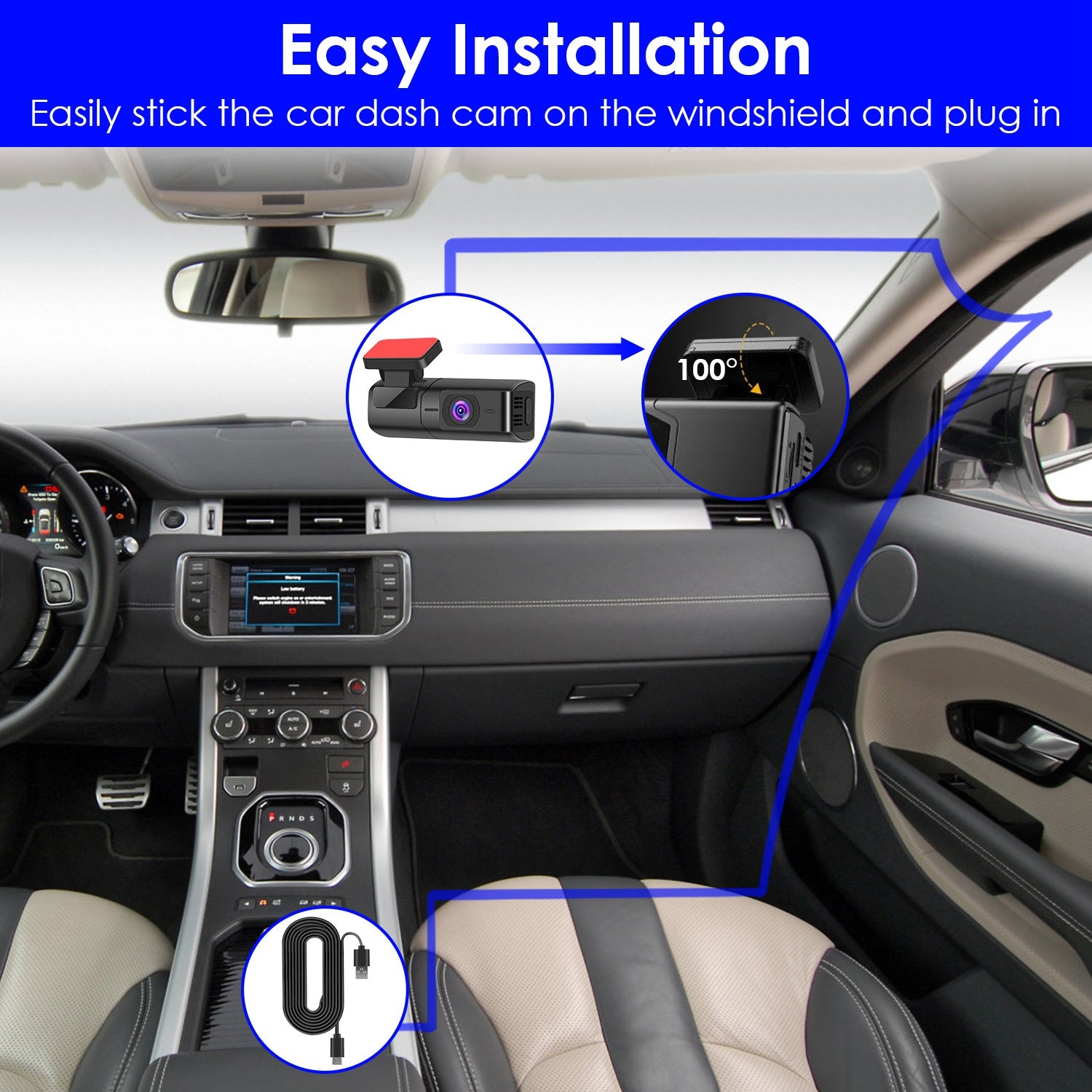 High quality 1Pc 2K HD Front Dash Cam For Car With IPS Screen Night Vision Loop Recording