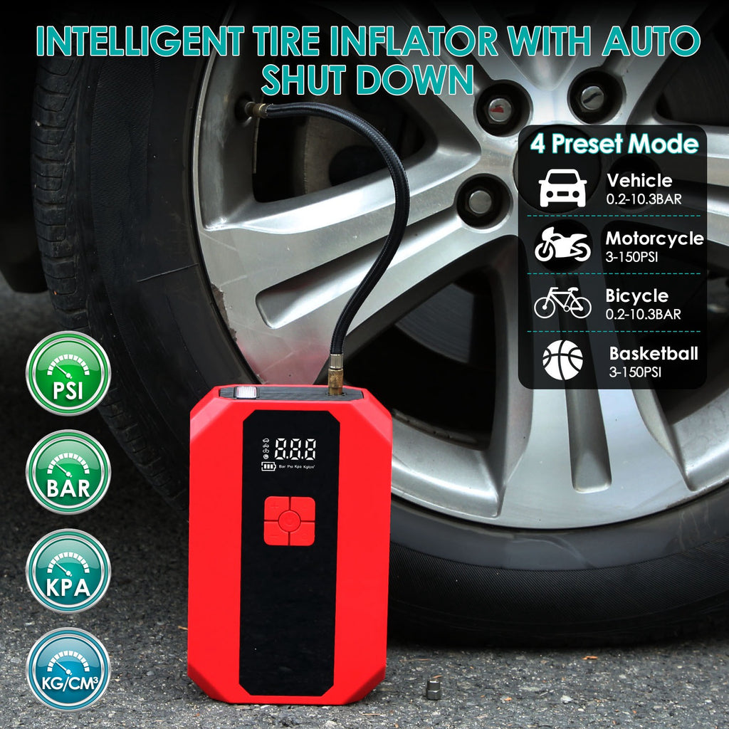 1Pc Portable Car Jump Starter, And more