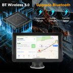 Portable Multi-functional touchscreen Car Stereo Wireless CarPlay & Android Auto
