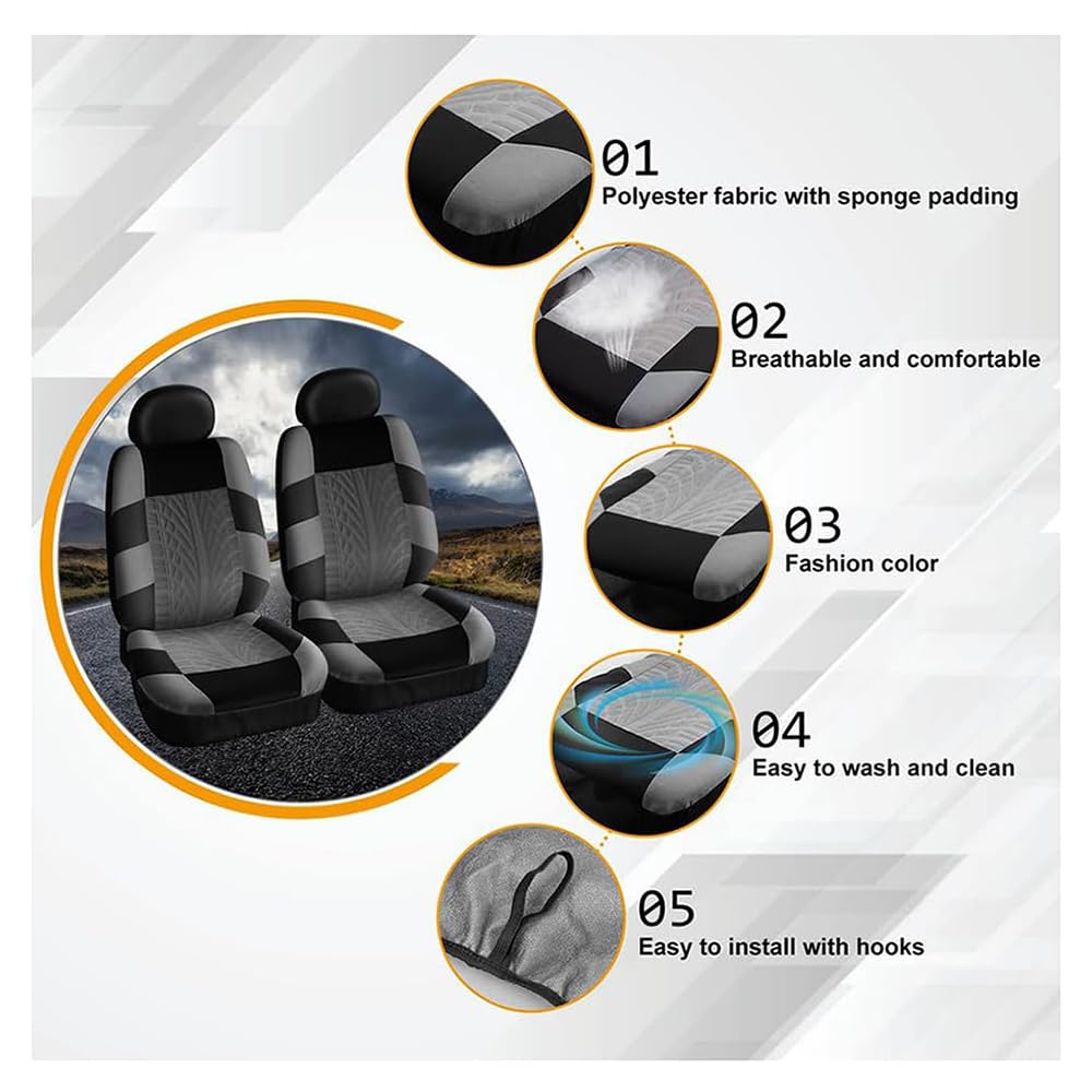 Car Seat Covers for Car, Full Coverage Seat Protector Full five protectors