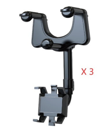 Phone Holder For Car Rotatable And Retractable, Multifunctional 360 View