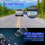 High quality 1Pc 2K HD Front Dash Cam For Car With IPS Screen Night Vision Loop Recording